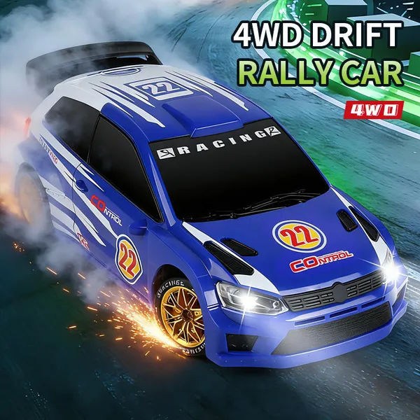 Remote Control Rally Car RC Vehicle Toys 4WD 2.4GHz RC Drifting Spray Car With Light Remote Control Toys photo-2