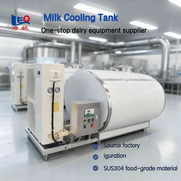 Custom Milk Cooling Tank Juice Preservation Equipment Stainless Steel Horizontal Liquid Refrigeration Tank