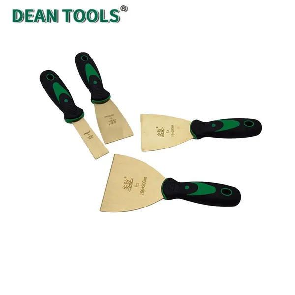 Non-Sparking Knife,Putty(Plastic Handle),Non-Sparking Putty Knife Scraper,Aluminum Bronze photo-4