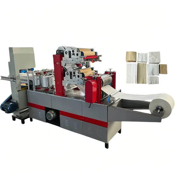 Automatic Napkin Folding & Embossing Machine Economical Manufacturing New Used Paper Raw Material PLC Core Component