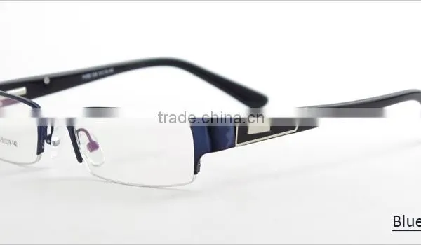 Spring Hinge Semi-rimless New Model Eyewear Frame Glasses photo-3
