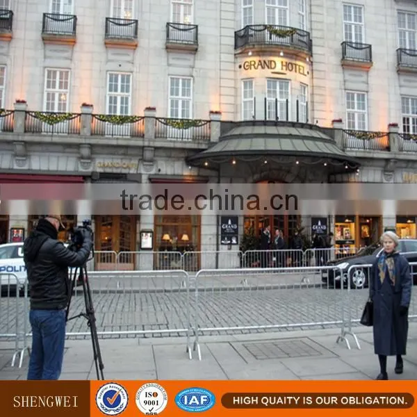 Galvanized Steel Traffic Crowd Control Barrier