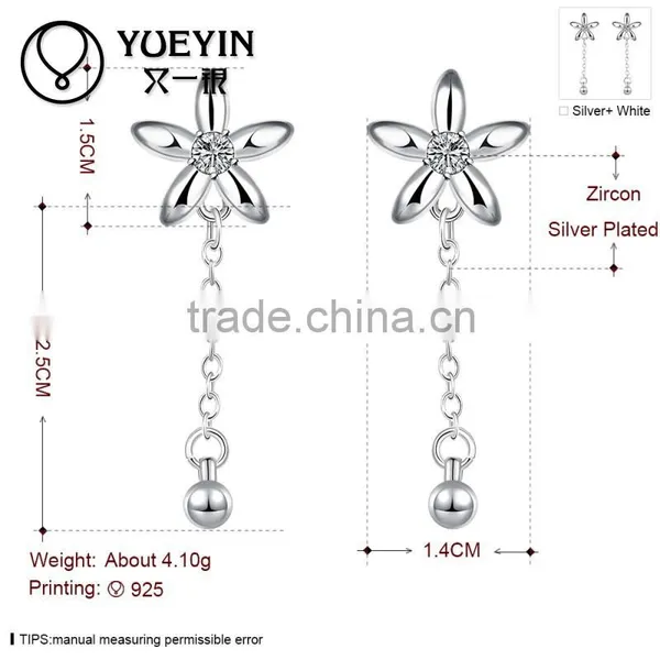 Newest Fashion Style With Diamond Silver Plated Earring photo-3
