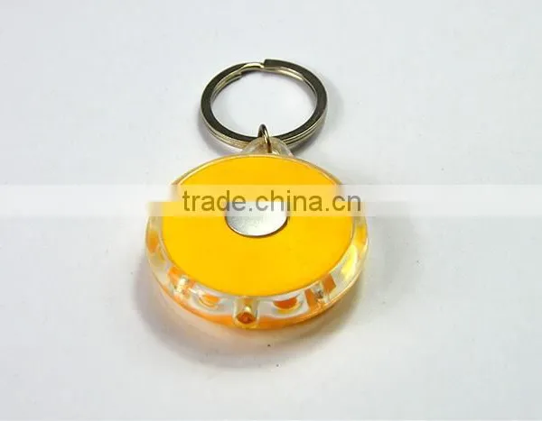 Cheap Round Shaped LED Torch Light Key Chain Worldwide Shipping Wholesaler photo-4