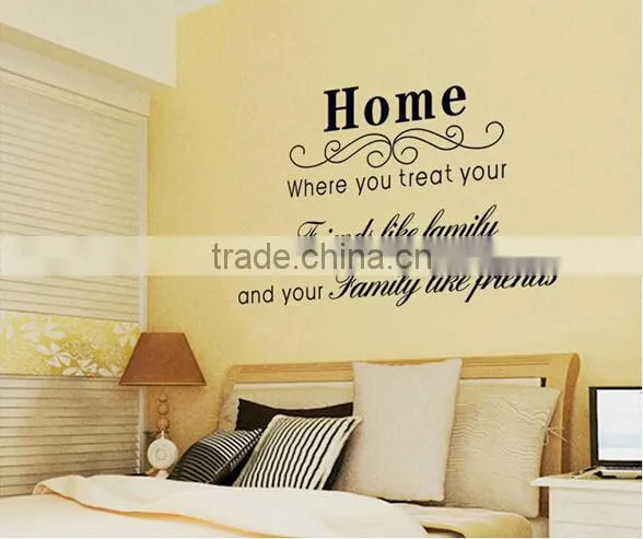 2016 Wallpaper Decor Words Home Decorate PVC Wall Sticker Wholesale photo-5