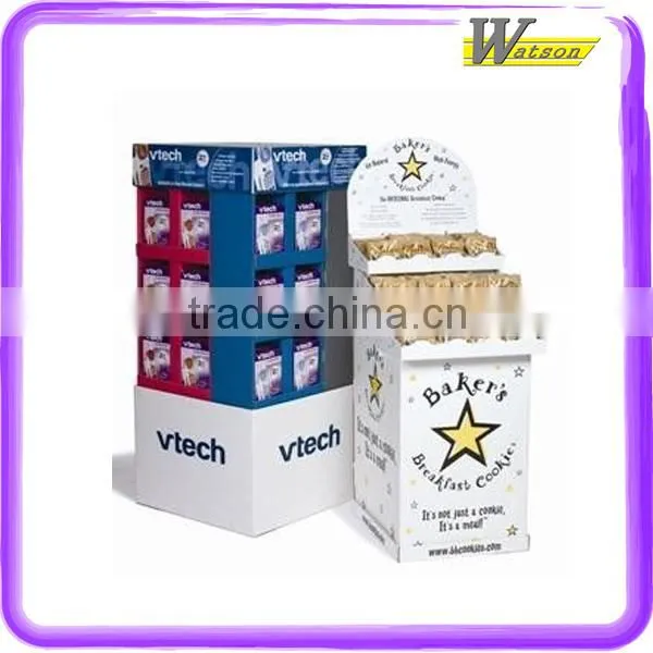 Supermarket Promotion Corrugated Paper Floor Cosmetic Display Bin photo-5