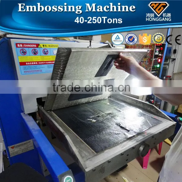 plane leather automatic embossing machine