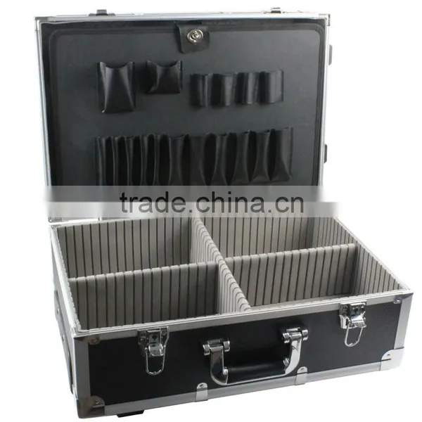 High Grade Aluminum Build-in Draw Bar Shock Resistance Tool Box With Code Lock photo-3