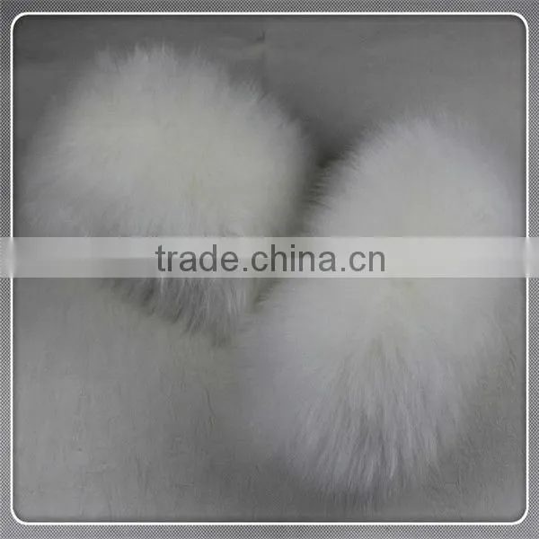 WHOLESALE Imitated White Fox Fur Sheep Fur Hood photo-5