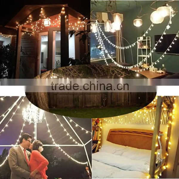 US Plug 10M/100LED Miniature Round Ball Fairy Globe Lights Outdoor Fairy Xmas Deco Lights photo-2