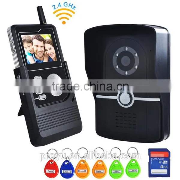 IP55 Waterproof Design 12 Ringtones Camera Intercom Doorbell Video Doorphone With ID Cards photo-2