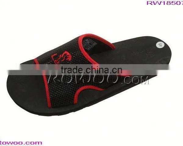2015 Fashion Men Leather Sole Flip Flops