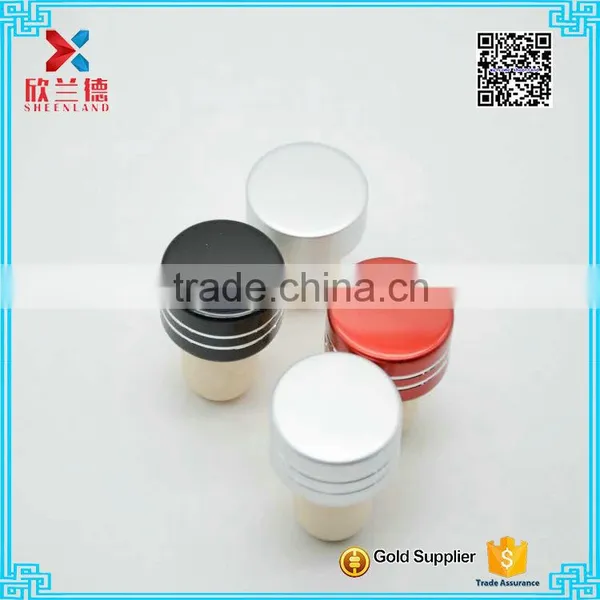 Hot Sale Wood Cap Synthetic Cork Wine Bottle Stopper photo-6