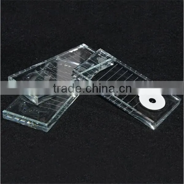Prime Silk Eyelash Extnsions Glass Lash Holder Glue Pallet Crystal U-Shaped Plate Eyelash photo-3