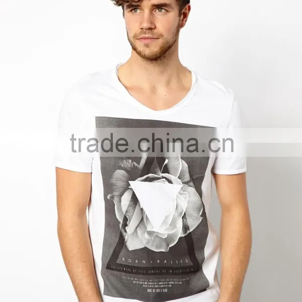 Combed Cotton Vintage T-Shirt With Praying Hands Print photo-3