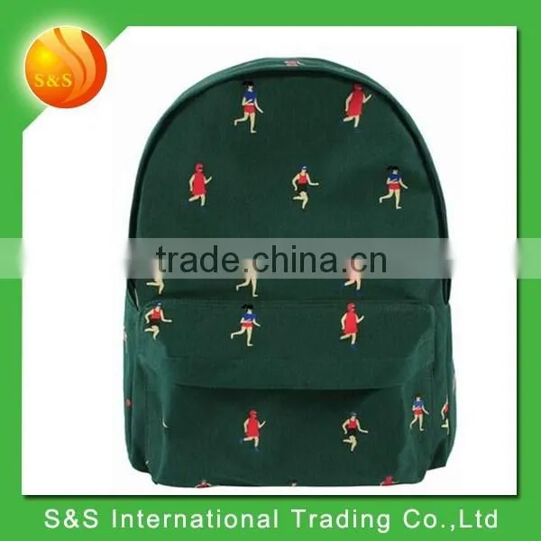 Latest Teenager Outdoor Traveling Canvas Backpack With Printing photo-4