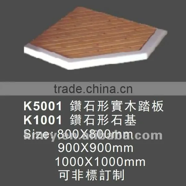Diamond Plastic Wood Shower Tray (K5001)