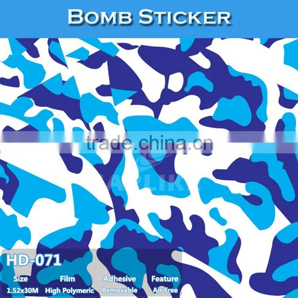 HD-069 Sticker Bomb Air Free Color Changing Car Vinyl Sicker photo-3