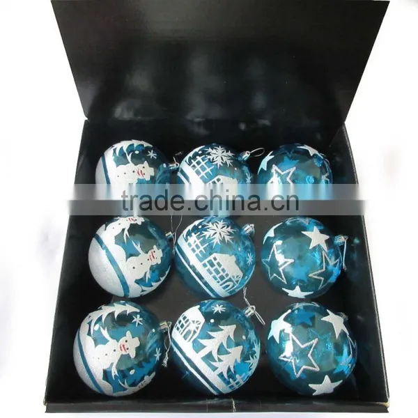 2016 New Design Decorative Transparent Plastic Xmas Ball in PDQ photo-2