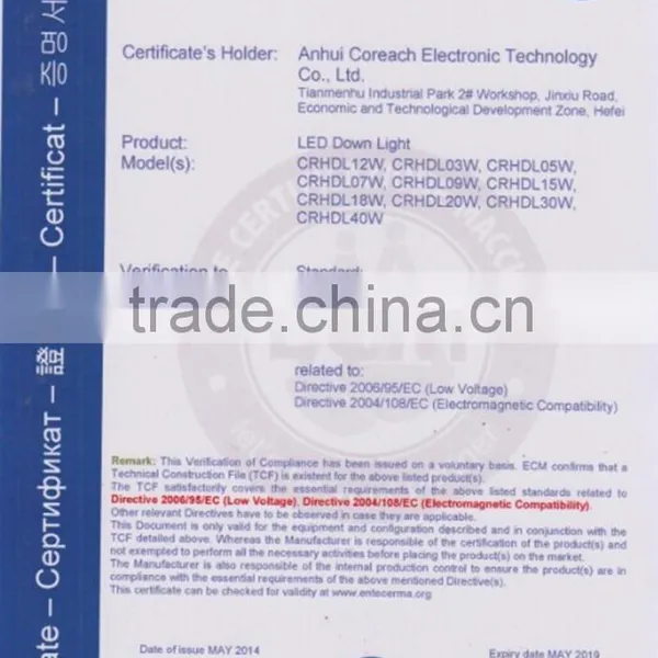 36W LED Down Light 8.0inch 210*210*52mm 90lm/w 80Ra CE Certified photo-4