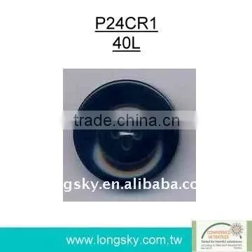 (#P24CR1-4HS) Black Big Polyester Resin Buttons for Woman Coat