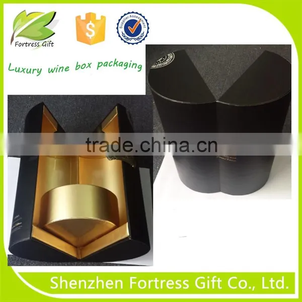 Round High-end Wooden Wine Tube