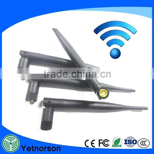 Factory Supply Black Rubber Duck 2.4g Wifi Antenna With SMA Connector photo-3