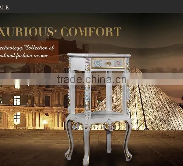 Royal Furniture French Style-antique Hand Carved Furniture Telephone Stand photo-3