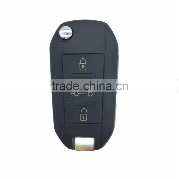 Peugeot Remote Car Key With 3 Buttons, Car Key Battery photo-2