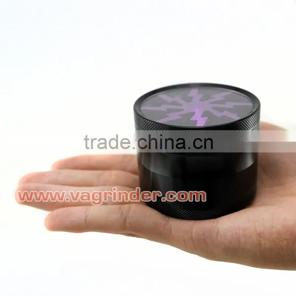 2016 Factory Price Hot Sales Colorful CNC Aluminum Lightning Herb Grinder photo-2