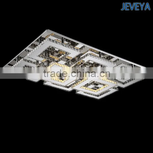 2015 New Arrival 240V Stainless Steel LED Ceiling Light K9 Crystal Ceiling Light photo-2