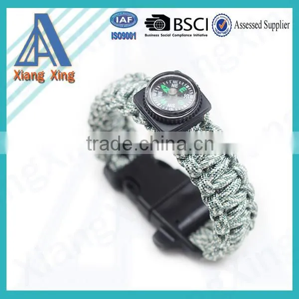 4 Strands Wholesale Handmade Braided Compass 550 Survival Paracord Bracelet photo-4