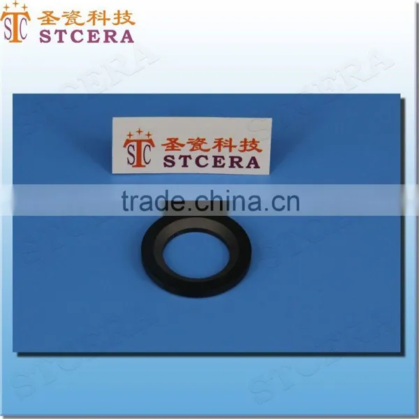STCERA High Strength Black Ring Zirconia Ceramic Gasket Seal Ring photo-2