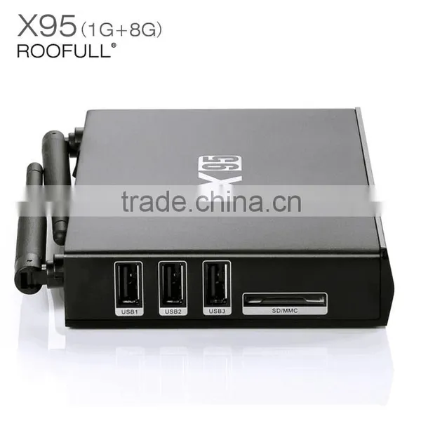 Metal Case Quad Core Android 5.1 OS 2G/8G X95 Amlogic S905 TV Box photo-2