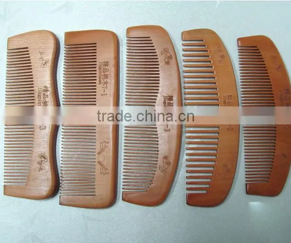 Hottest Keep Healthy Personalized Wide Tooth Natural Wooden Hair Brush Comb photo-4