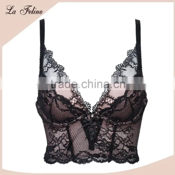 Exclusive B80 Cup Stretchy See Through Sexy Lingerie Corset