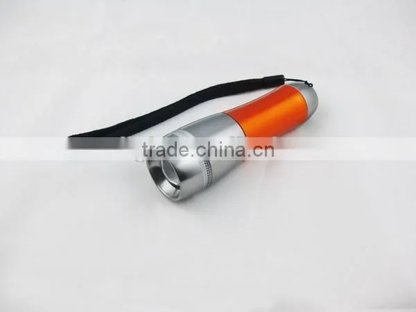 1101- 1 Watt LED Light Aluminum Telescopic Flashlight With ZOOM Function for Camping Usage photo-3