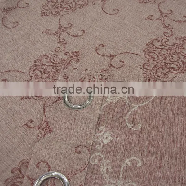 New Arrival 100% Polyester Linen Like Jacquard Curtain & Curtain Fabric photo-4