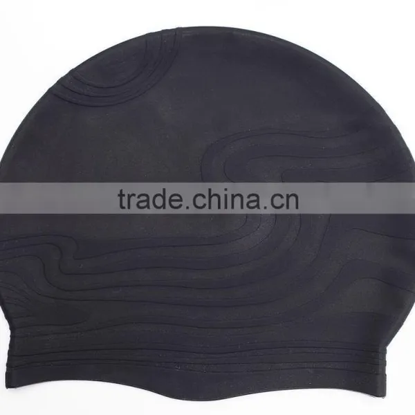 2016 Custom Swim Caps no Minimum Printing 100% Silicone Swimming Cap photo-4