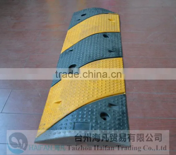 1000*300*50mm Heavy Strength Rubber Speed Hump Used on Road /rubber Speed Humps for Crossroads/road Car Speed Hump for Crossing photo-3