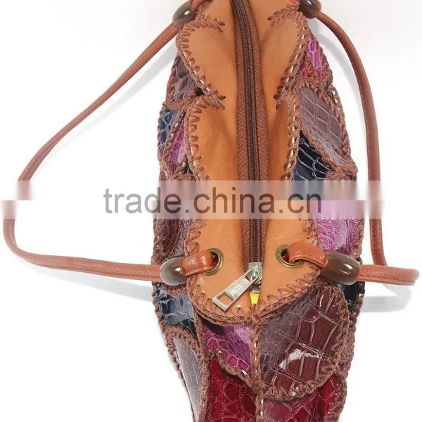 Handmade Crochet Leather Bag for Female Trendy Style Best Quality Material Low Price photo-4