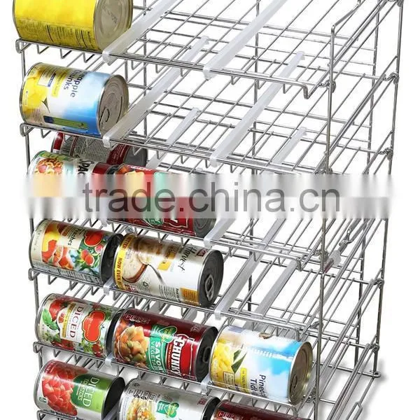 Chrome Wire Stackalbe Can Organizer Rack photo-2