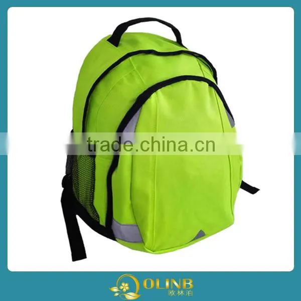 Large Capacity Bag;Fluorescence Green Cool Special Safe Design Reflective Backpack;School Bag High Visibility Backpack photo-3
