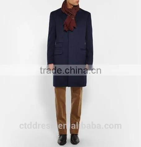 Custom Wool Long Overcoats for Men photo-2