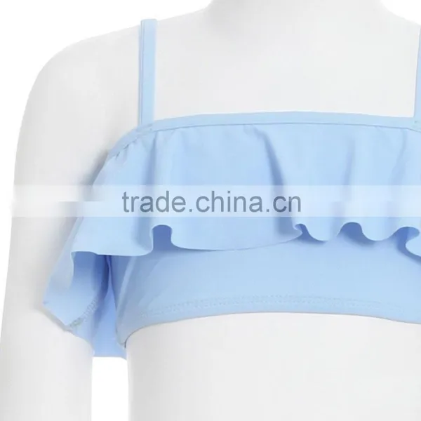 Comfortable Nylon Big Flounce Importers Lovely Girls 7-16 Swimwear for Kids photo-3