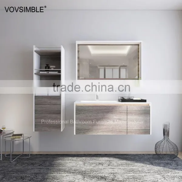 Wall Mounted Cabinet Double Sink Modern European Design Bathroom Cabinets photo-4