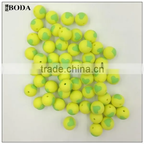 ASNZS EN71 BPA Free Flower Round Bead Silicone Beads photo-2