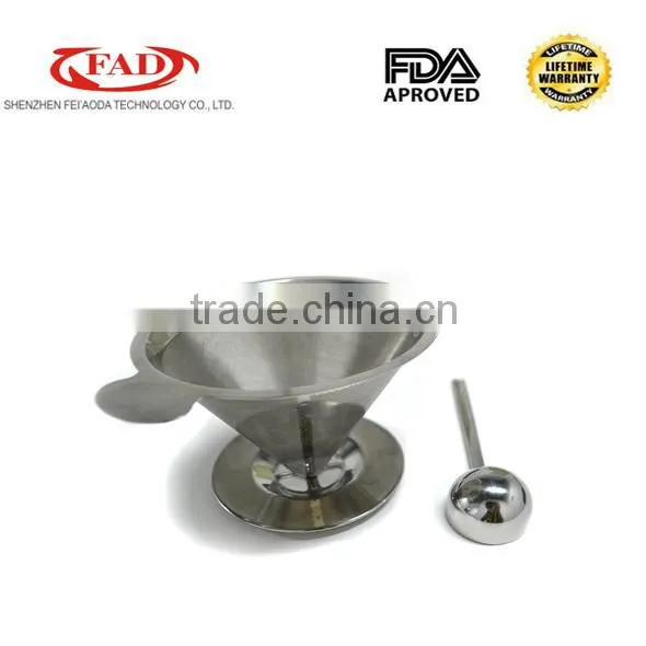 3% Discount 304 Stainless Steel Pour Over Coffer Dripper photo-4