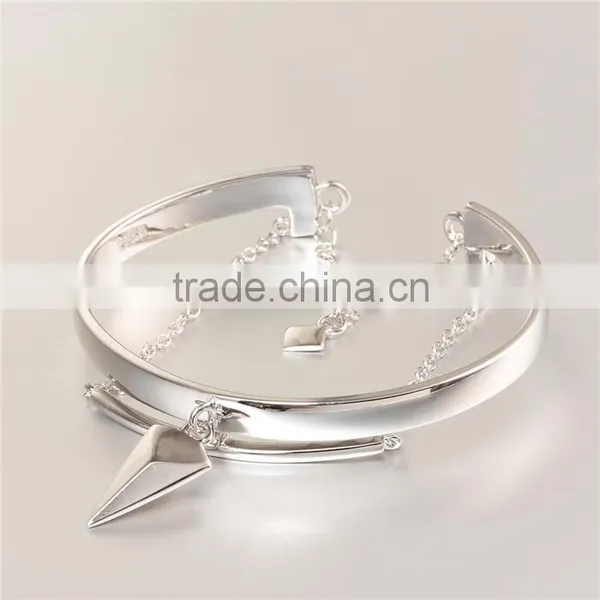 925 Sterling Silver Cuff Style Latest Design Daily Wear Bangle PB003 photo-4