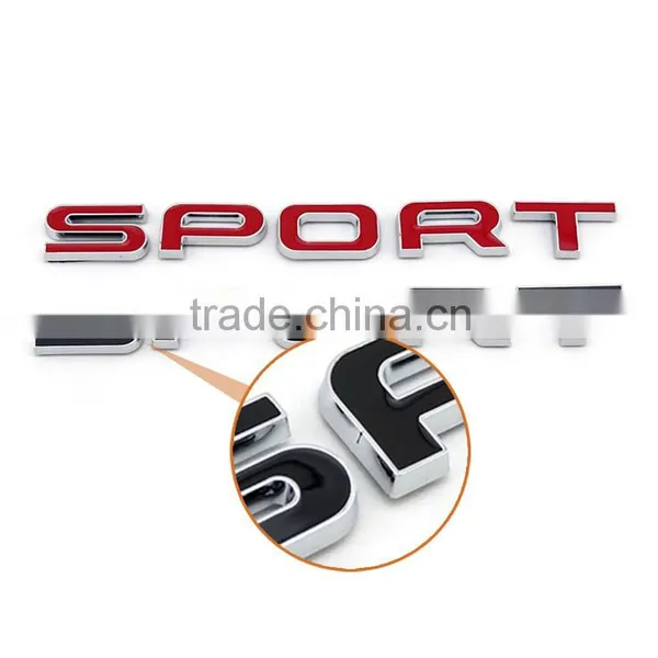 Wholesale Sport Chrome Adhesive Letters Custom Logo Stickers photo-2